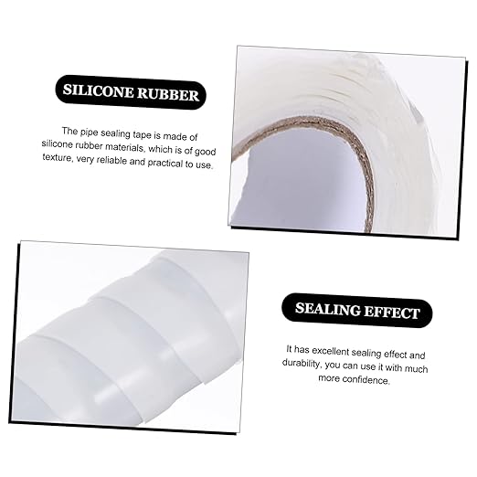 Pipe Waterproofing Tape Stop Water Leaks Seal Tape Repair Tape for Outdoor Use Flexible Silicone Rubber Sealant Tape 1 Roll