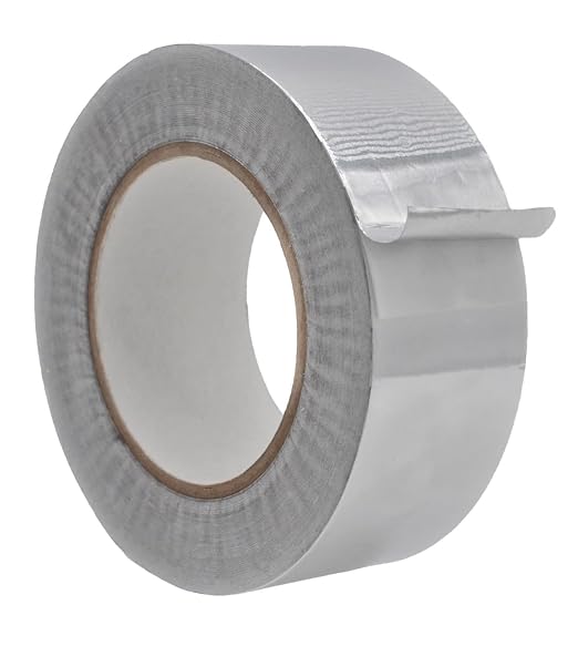 WOD Aluminum Foil Tape - 2 inch x 50 yds. Heat Shield Reflective Sealant Tape - Ideal for HVAC, Duct, Pipe, and Metal Insulation and Repair. Low and High Temperature Resistant AFTR28