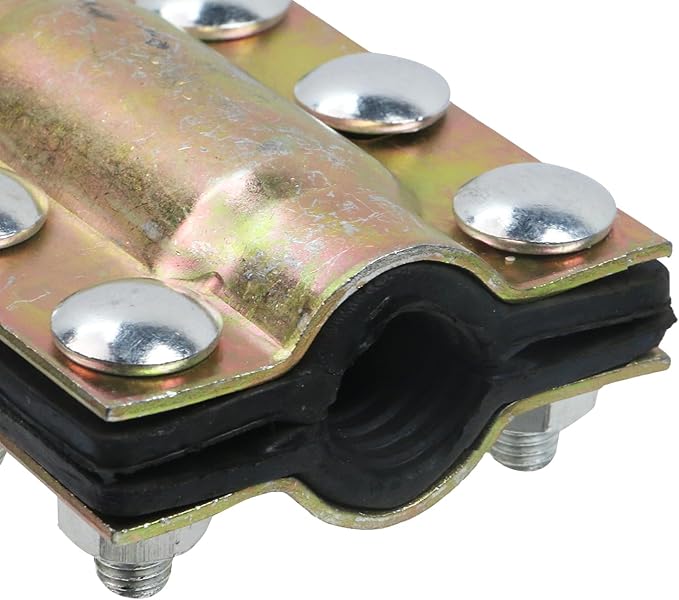 Oedema 2 Pcs 3/4 Inch Water Pipe Repair Clamp Pipe Leak Repair Kit for Outer Diameter 20mm Plastic and Metal Pipes
