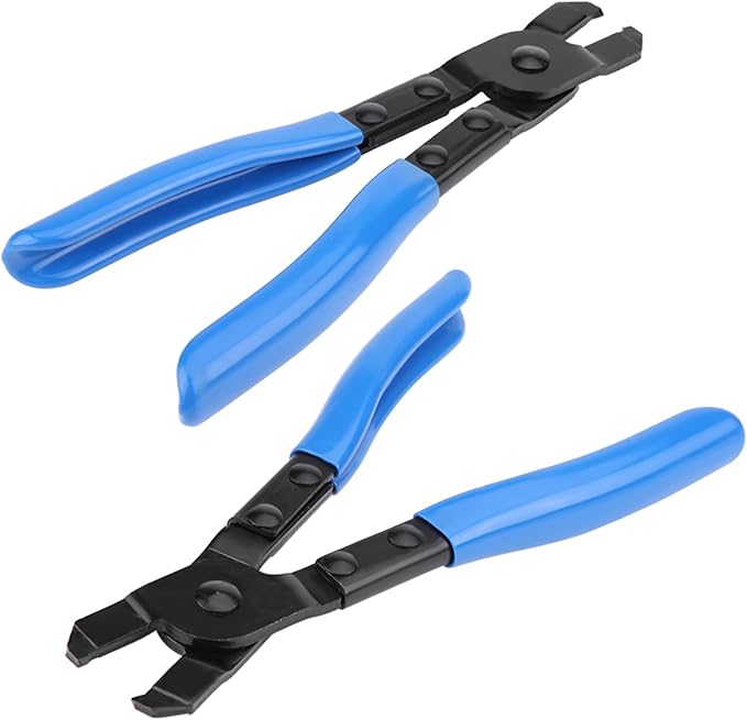 Clamp Pliers, Carbon Steel Universal Ear Type CV Boot Clamp Plier Professional Ear CV Joint Boot Clamps Band Tool Kit Auto Repair Tool Suitable for All Earless Type CVJ Boot Clamps