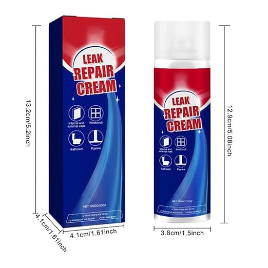 Leak Repair Waterproof Sealant Spray, Leak Repair Cream, Fast Drying Transparent Sealant Liquid, Multi-Surface Indoor and Outdoor Waterproof Coating, for Gutter, Repairs Roof, Drainpipe (Black)