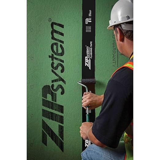 ZIP System Flashing Tape - Adhesive Flashing Tape - Advanced Acrylic Adhesive - Professional-Grade - Weather Protection - for Windows, Doors, & Rough Openings - 3.75" x 90' Roll