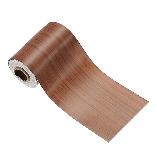 PATIKIL Wood Grain Tape 2" x 32 ft, Self-Adhesive Wood Texture Repair Tape Realistic Wooden Effect Patch for Furniture Cabinets Floor Walls, Yellow Wood