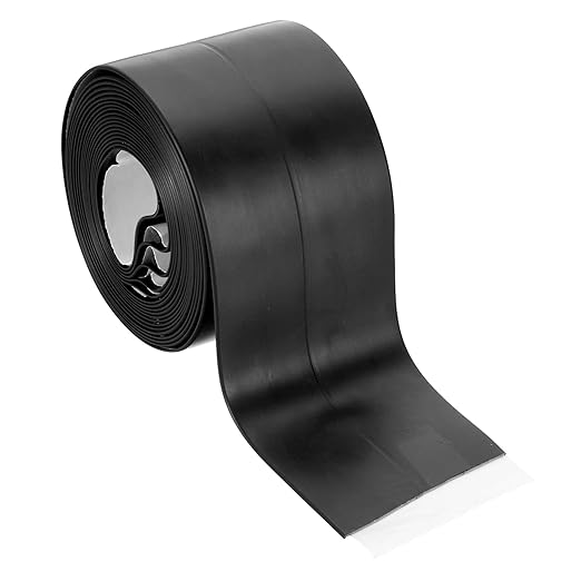 PATIKIL 2" x 10.5 ft Caulk Tape, Caulk Strips PVC Self Adhesive Caulking Tape Waterproof Edge Protectors for Bathroom Accessories Kitchen Countertop, Black