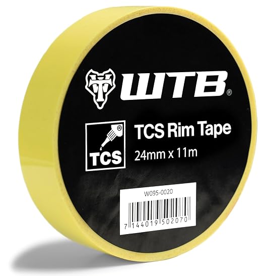 WTB Tubeless Bicycle Rim Tape (24mm x 11m) Easy Tubeless Setup & Airtight Seal, Compatible with All Tubeless Rims | bike-rim-tape
