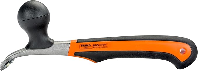 Bahco BAH665 Ergo Carbide Blade Scraper with 2-1/2" Blade, Heavy-Duty Hand Tool for Paint, Rust, & Adhesive Removal on All Surfaces, with Ergonomic Handle & Extra-Wide Blade for High-Strength Scraping