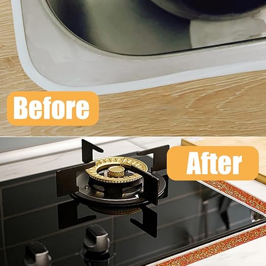 CRASPIRE 20Ft x 1/3" Caulk Strip Self Adhesive Caulking Sealing Tape for Bathroom Waterproof White Narrow PVC Ceramic Corner Tile Gap Sealant Molding Trim Edge Decorative for Kitchen Toilet Bathtub