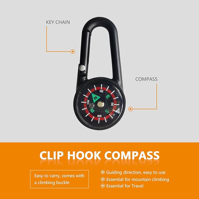 7-in-1 mini outdoor folding multifunctional tool - Small EDC Multitool with Screwdriver Set - portable pocket pendant -Compact Manual Tool (Black stainless steel)
