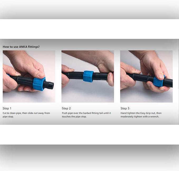 Watts ANKA (ASC1) 1" High Pressure Poly-Pipe Straight Coupling Insert Fitting (Pack of 2)