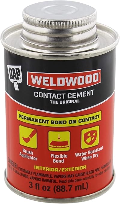 DAP 00107 Weldwood Original Contact Cement,3 oz- Pack of 2