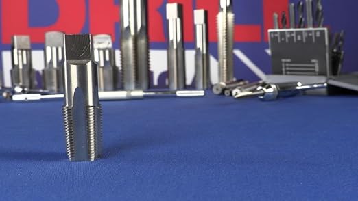 Drill America 1/8" NPT Pipe Tap and Die Kit, Carbon Steel Pipe Tap and Pipe Die - Hex Shape, POUT Series
