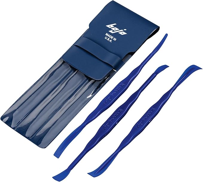 Bojo Tools - 3-Piece Plastic Sealant Smoothing Tool Kit in Pouch - Medium Duty