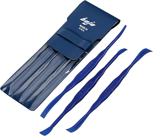 Bojo Tools - 3-Piece Plastic Sealant Smoothing Tool Kit in Pouch - Medium Duty