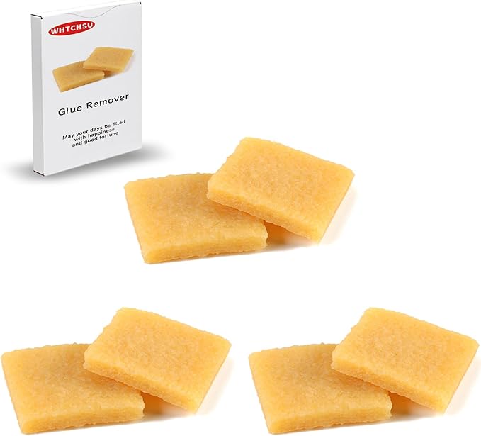WHTCHSU 6 Pcs Glue and Residue Eraser Rubber Cement Cleaner for Removing Adhesive and Residues from Paper Plastic and More