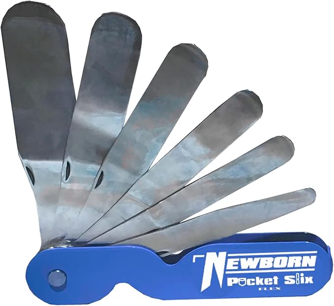 Newborn Pocket Slix - Six in One Folding Pocket Caulk Spatula - Flexible Slicks
