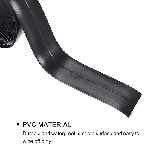 uxcell Waterproof Seal Caulk Strip Tape Self Adhesive 0.87" W x 10.5'L PVC Sealing Tape for Kitchen Bathroom Black