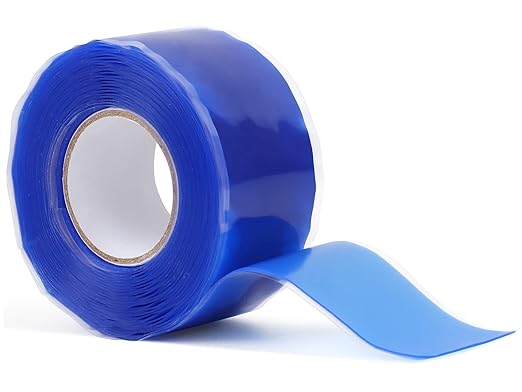 Romeda 1 Inch x 10 FT Self-Fusing Silicone, Thickness 0.5mm Hose Repair Tape, Heavy Duty and Leak Proof Rubber Hose Tape, Pipe for Water - Blue