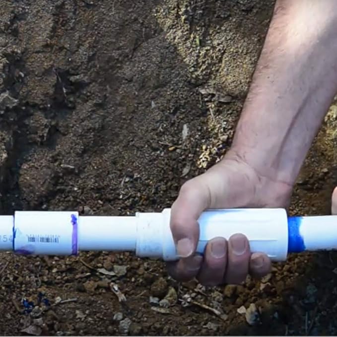 NDS 118-12 Pro-Span® PVC Expansion Repair Coupling, For Broken or Cracked In-Ground PVC Pipes, 1-1/4-Inch IPS Slip X Spigot, White