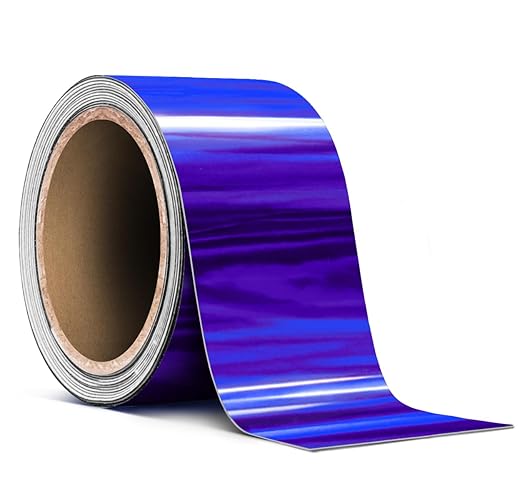 VViViD Holographic Blue Chrome Pinstripe Vinyl Tape Roll (2” x 25ft)