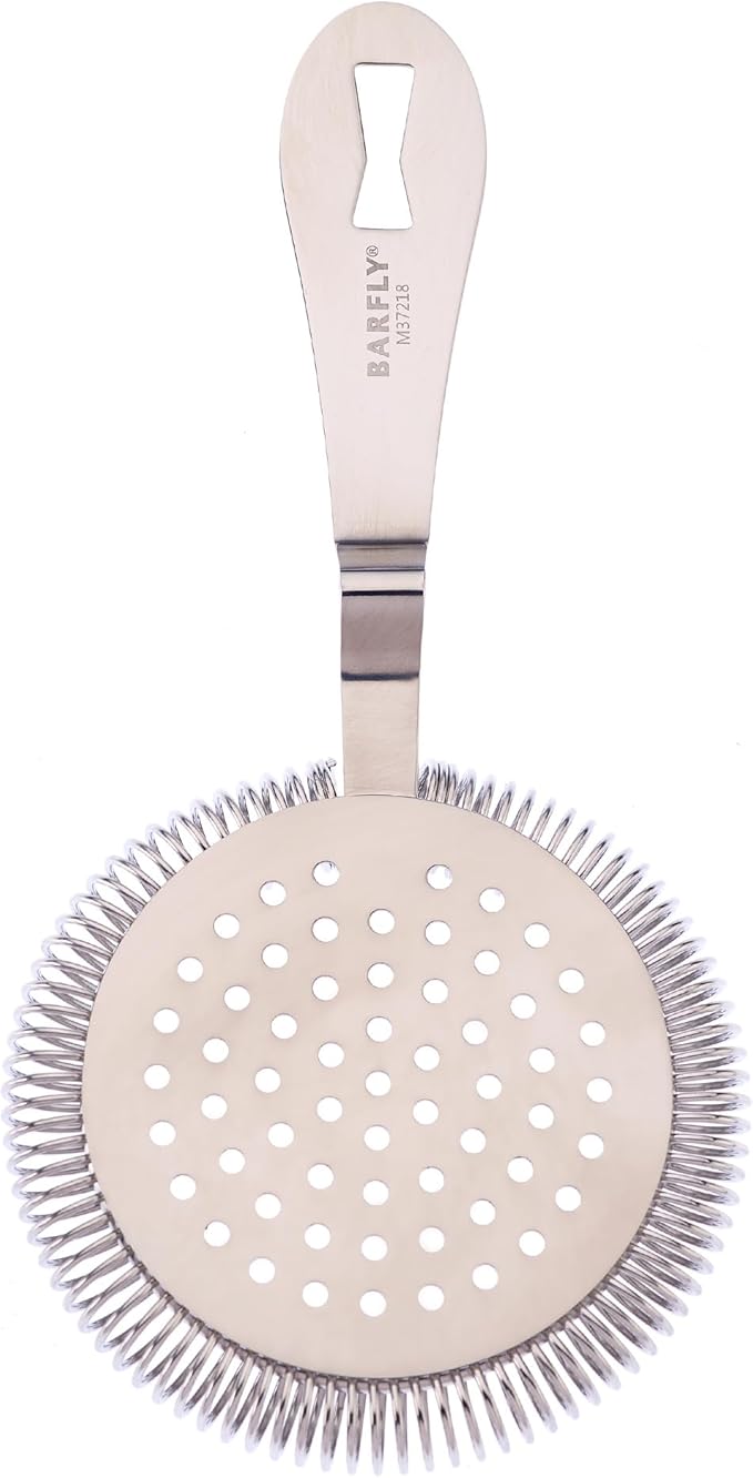 Barfly Deluxe Antique Hawthorne Spring Strainer, Stainless Steel