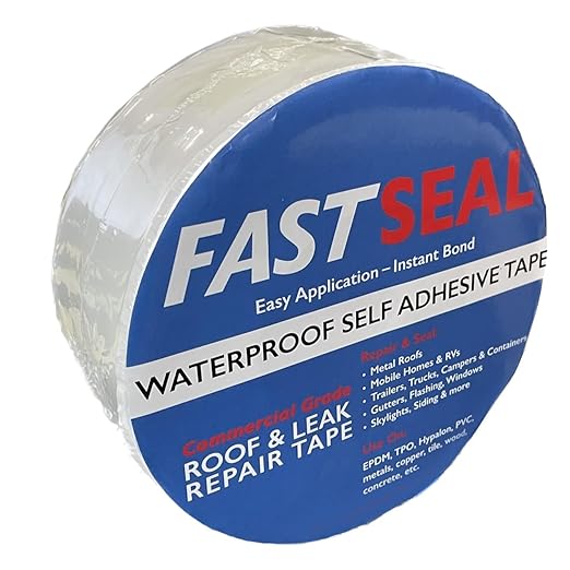 RV Roof Tape White, 2" x 25' White, RV Sealant Tape for Camper Roof Repair, Trailer Roof Sealant, Stop Camper Roof Leaks, UV-Resistant - Eternabond Equivalent (2" x 25', White)