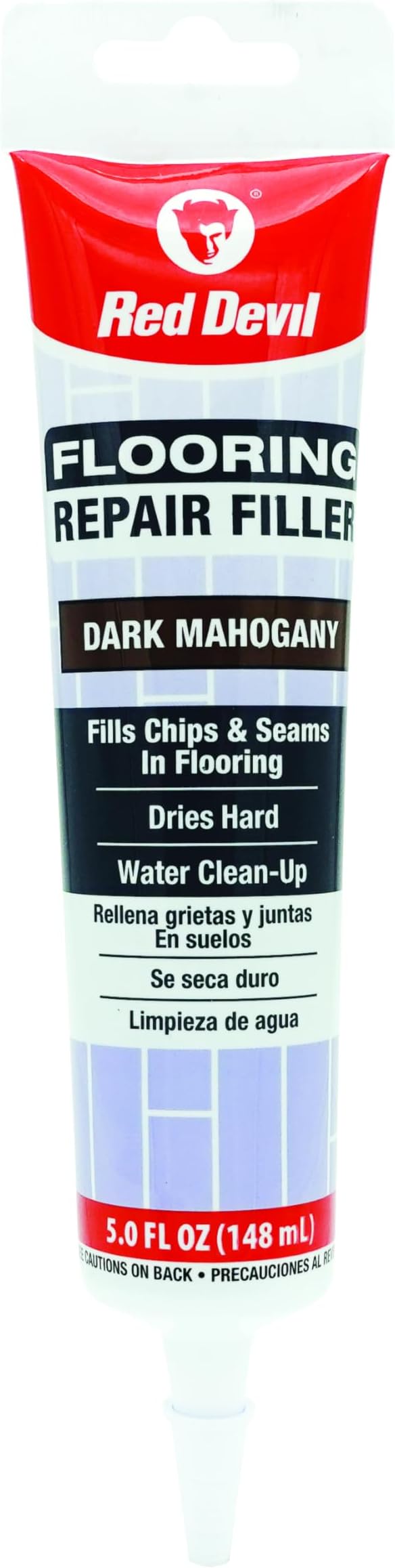Red Devil 056070 Flooring Repair Filler, 5 oz., Dark Mahogany, 1 Pack