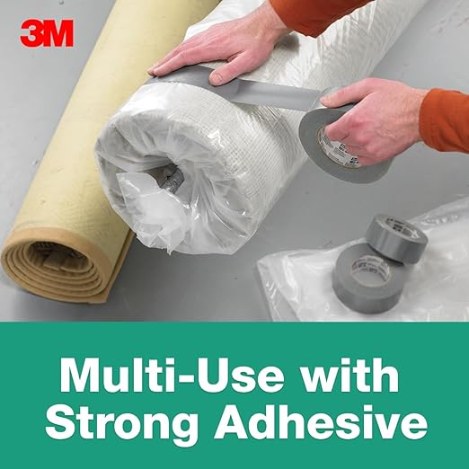 3M Duct Tape, 1.88 in x 60 yd, Multi-Use Tape With Strong Adhesive to Create a Secure Bond, Excellent Strength For Durability, Waterproof Backing For Longer Lasting Repairs, 1 Roll (2960-A)
