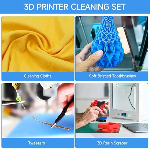 Anyman Resin 3D Printer Accessories Tool Kit Includes Stainless Steel Filter, Silicone pad, and Plastic Removal Tool for Cleaning, Basic Tools for Resin Transfer in 3D Printing