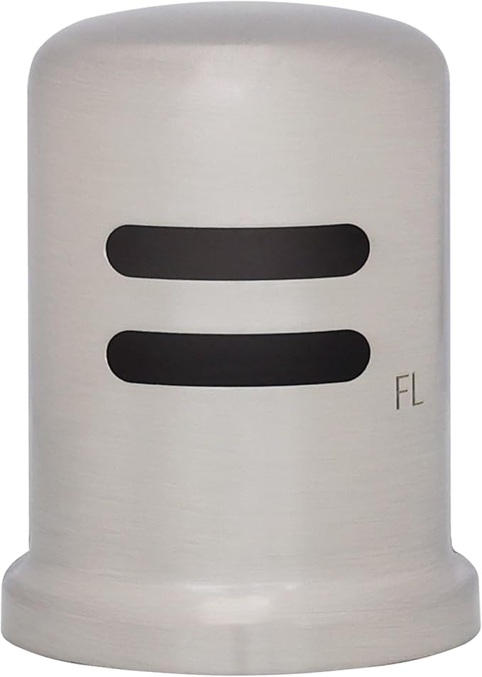 Westbrass A201-1-20 1-3/4" x 2-3/4" Solid Brass Air Gap Cap Only, Skirted, Stainless Steel