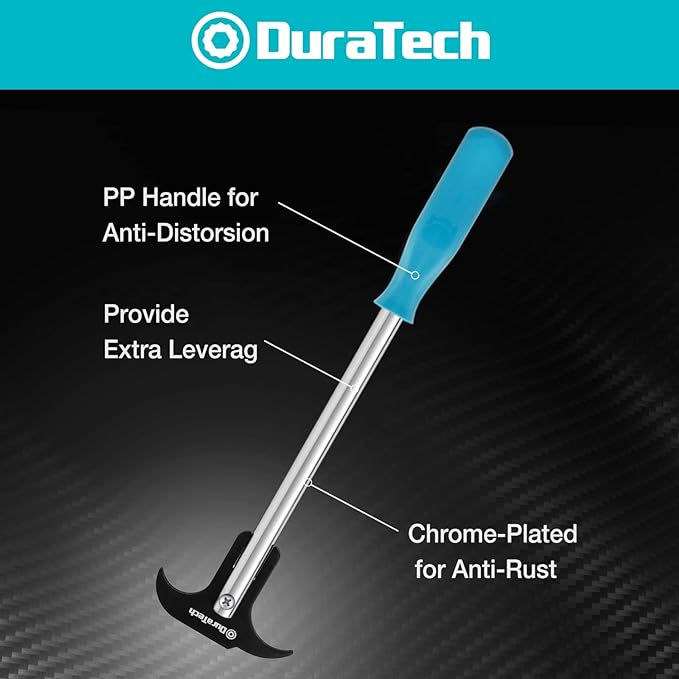 DURATECH Seal Puller with Extra Blade, Heat Treated Steel, Dual Hook Tips for Oil and Grease Seals Removal
