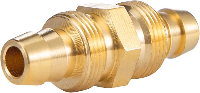 2PCS Soild Brass Air Reusable Hose Splicer For 3/8-Inch ID Hose,3/8" Air Hose Repair Fitting