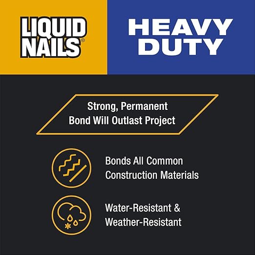Liquid Nails Construction Adhesive, Pack of 2 | Heavy Duty | 10 oz