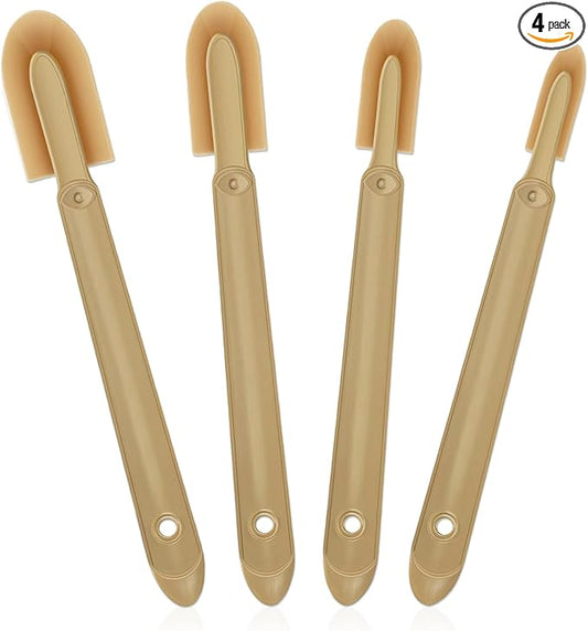 Huakaile 4 Size Set Rubber Caulking Tool, Premium Smooth Caulking Spatula Tool, Sealant Caulk Finishing Tool, Grout Applicator Tool for Tile Spreader Brick Skirting Kitchen Bathroom (4)