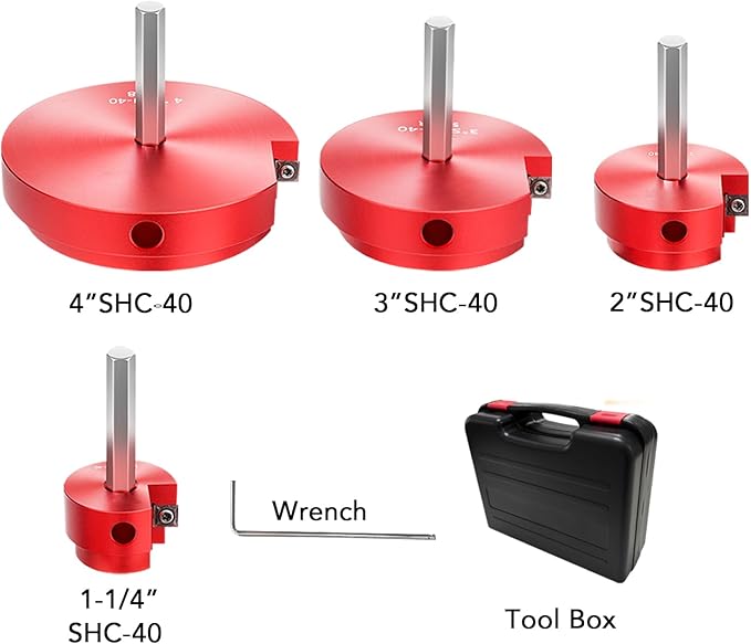 4-Piece PVC Pipe Reamer Kit for 1/2" Drills - 1-1/4",2",3",4” Inner Cutter Tool Reamer for PVC, CPVC, ABS, Conduit & Industrial Pipe, SCH40 Repairs, Pipes Fitting Saver