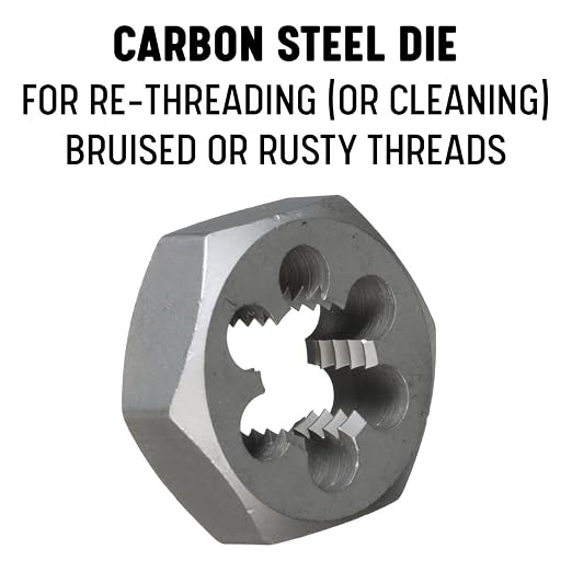 Drill America 3/4" NPT Pipe Tap and Die Kit, Carbon Steel Pipe Tap and Pipe Die - Hex Shape, POUT Series