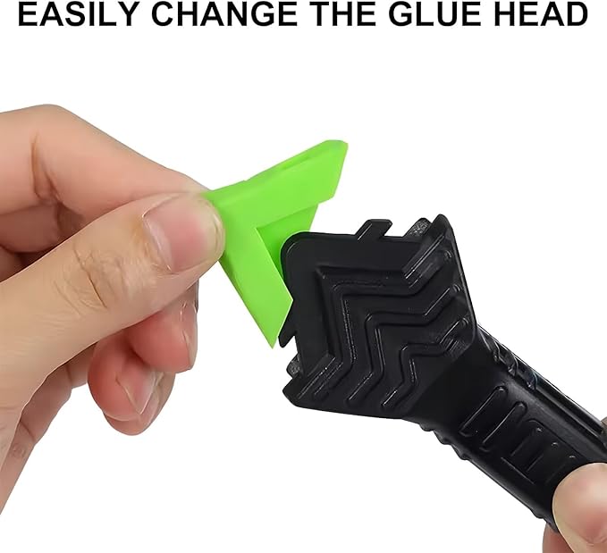 5 in 1 Silicone Caulking Tool Kit, Caulking Grout Removal Sealant Finishing Tool with Grout Scraper, Adhesive Residue Scraper Seam Repair Toolkit for Bathroom Kitchen