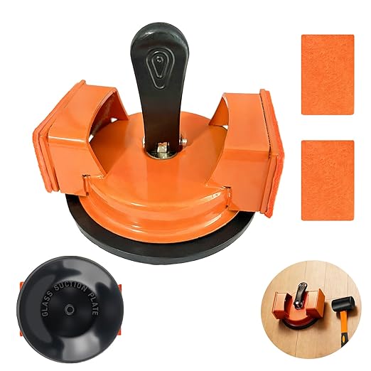 Floor Gap Fixer Tool for Laminate Floor, Professional Flooring Gap Repair Gaps Fixing Tool with 2PCS Felt Pads, Perfect for Smooth Surfaces Wood, Tile, Vinyl