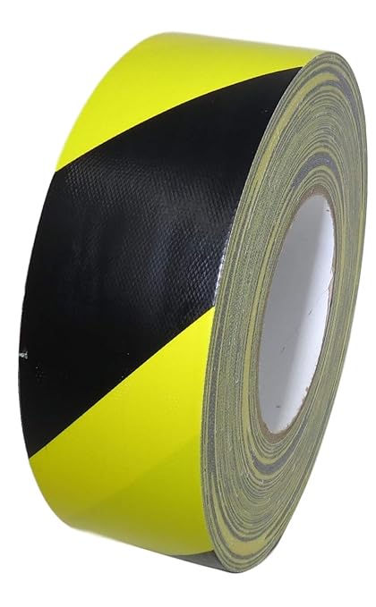 GGR Supplies T.R.U. CDT-36 Industrial Grade Duct Tape. Waterproof and UV Resistant. Multiple Colors Available. 60 Yards. (Stripped Black/Yellow, 2 in.)