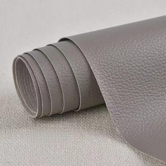 Self Adhesive Leather Repair Patch,Leather Repair Patch Tape Kit,Vinyl Repair Patches Waterproof for Couches,Furniture,Kitchen Cabinets,Car Seats (Grey,9.84"×23.62")