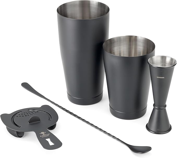 Barfly M37101 Basics Cocktail Set, 5-Piece, Matte Black