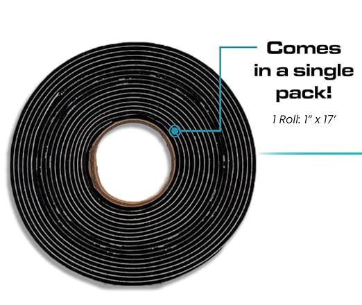 Soundskins Silent Insulation Strip Sound Deadening Closed Cell Acoustic Foam Tape SSK-Strip Rubber Closed Cell Foam (1" x 17 ft)