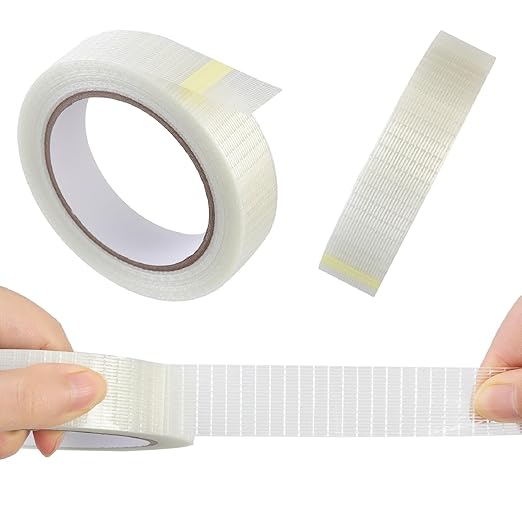 QDiShi Transparent Duct Tape, Heavy Duty Waterproof Tape, High Performance Weather Resistant Tape for Discreet Repairs and Mounting Residential Shipping Packing and Industrial Uses (1 in x 22 Yards)