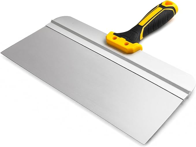 VOOMEY 12in Drywall Taping Knife,Stainless Steel Paint Scraper,Drywall Skimming Blade,Plastering Spatula Tools,Ergonomic Handle for Joint Taping Skimming and Smoothing Walls and Ceilings