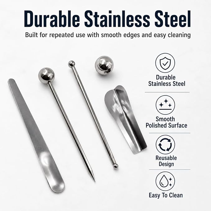 2 Sets Stainless Steel Caulking Tool Kit, Grout Finishing Tools for Tile Joints, Corners, Edges and Bathroom Seams, Reusable Caulk Removal and Smoothing Tools for Kitchen Bathroom Floor