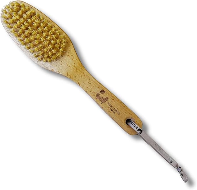 Eco Bath London Natural Pumice and Sisal Foot File - Dual Sided Callus Remover for Feet, Pumice Stone Heel Scrubber with Sisal Brush, Pedicure Foot Exfoliator for Dry Hard Skin, Women and Men