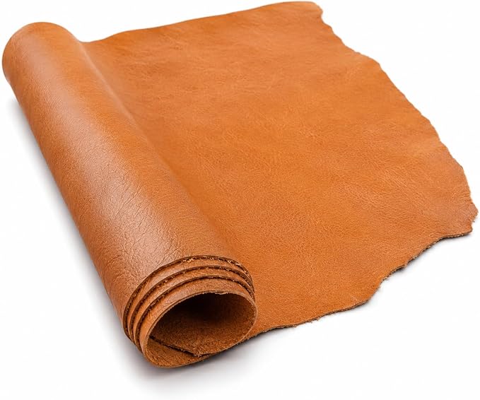 Reed Leather Hides - Cow Skins (8 inches X 11 Inches, Orange) | Arts and Crafts