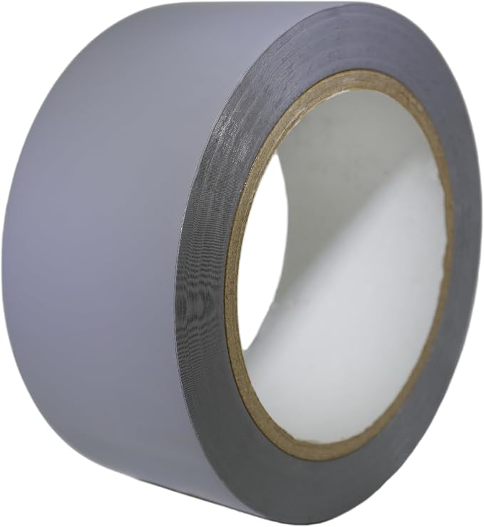 GGR SUPPLIES T.R.U. CVT-536 Gray Vinyl Pinstriping Dance Floor Tape: 2 in. Wide x 36 yds. Several Colors