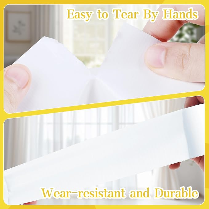 Duct Tape White, 4in x 16.4FT, Heavy Duty Industrial Grade Gaffer Tape 280μm, Waterproof Hand Tearable Repair Tape for Sealing, Bundling, Patching, Indoor & Outdoor Use