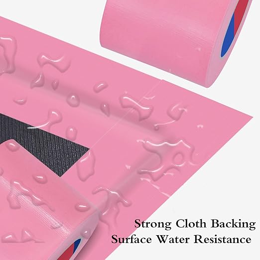 Pink Heavy Duty Duct Tape, 4 Inch x 55 Yards, Industrial Grade Waterproof & UV Resistant, Strong Adhesive for Indoor Outdoor Repairs, Crafts, Home Improvement, Moving Packing and DIY Projects