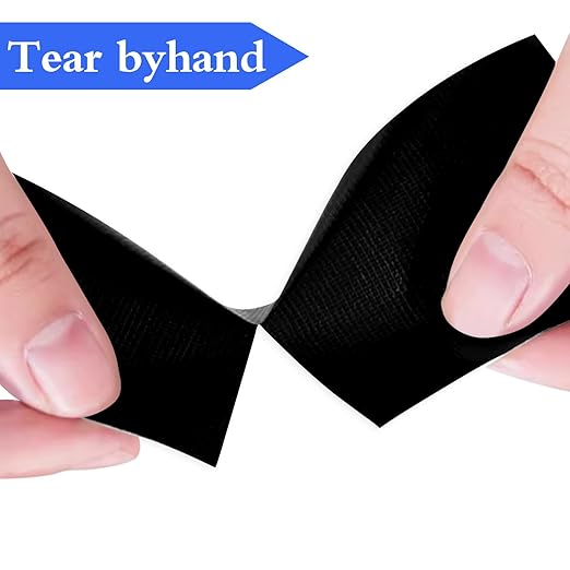 Black Heavy Duty Duct Tape, 2 Inch x 55 Yards, Industrial Grade Waterproof & UV Resistant, Strong Adhesive for Indoor Outdoor Repairs, Crafts, Home Improvement, Moving Packing and DIY Projects